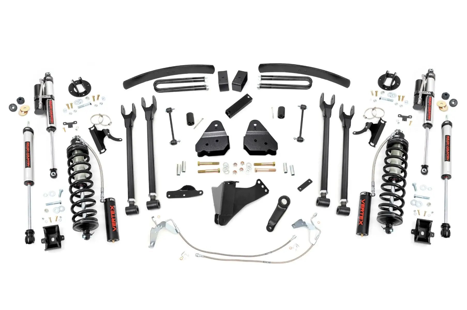 Rough Country 6 Inch Lift Kit | Diesel | 4 Link | C/O Vertex | Ford F-250/F-350 Super Duty (08-10) by Rough Country