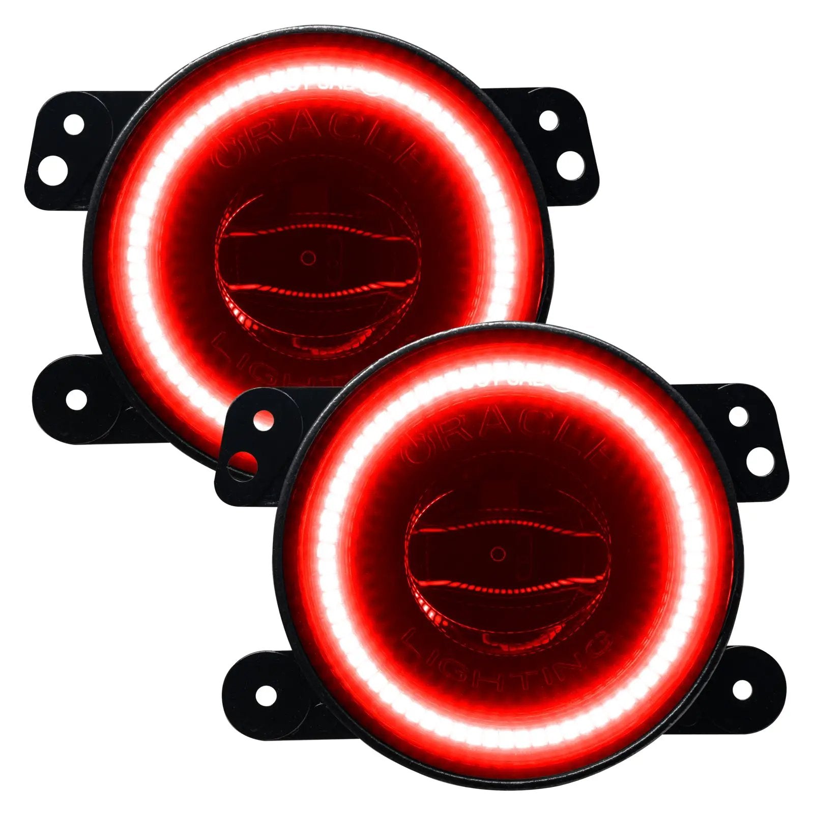Oracle Lighting This High Performance Fog Light comes with an amber Halo pre-installed. Fog light is made from a polycarbonate housing and epoxy sealed electronics. This provides for a waterproof and impact resistant design. Includes new Luxeon ZES chip. by Oracle Lighting