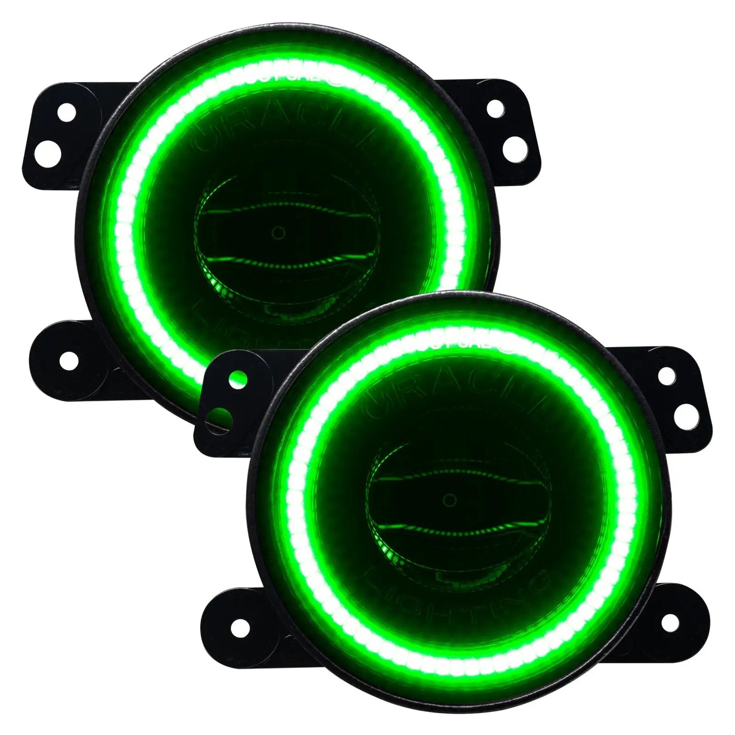 Oracle Lighting This High Performance Fog Light comes with an amber Halo pre-installed. Fog light is made from a polycarbonate housing and epoxy sealed electronics. This provides for a waterproof and impact resistant design. Includes new Luxeon ZES chip. by Oracle Lighting
