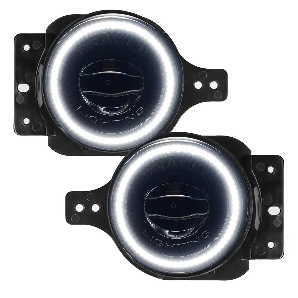 Oracle Lighting Featuring powerful 20W LEDs and distinctive white halos, these fog lights enhance visibility and add a stylish touch to your vehicle. Engineered for durability and easy installation. by Oracle Lighting