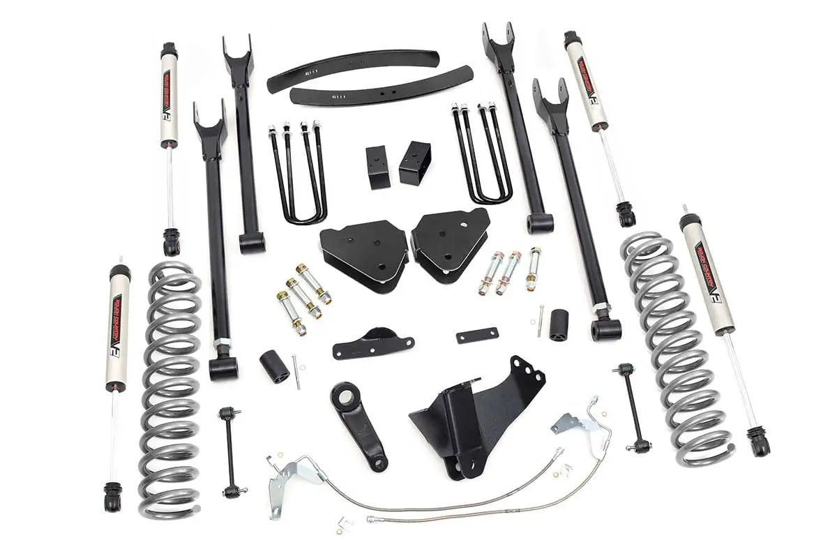 Rough Country 6 Inch Lift Kit | Diesel | 4 Link | V2 | Ford F-250/F-350 Super Duty (08-10) by Rough Country