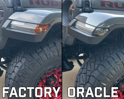 ORACLE Lighting Jeep Wrangler JL/Gladiator JT Smoked Lens LED Front Sidemarkers by Oracle Lighting