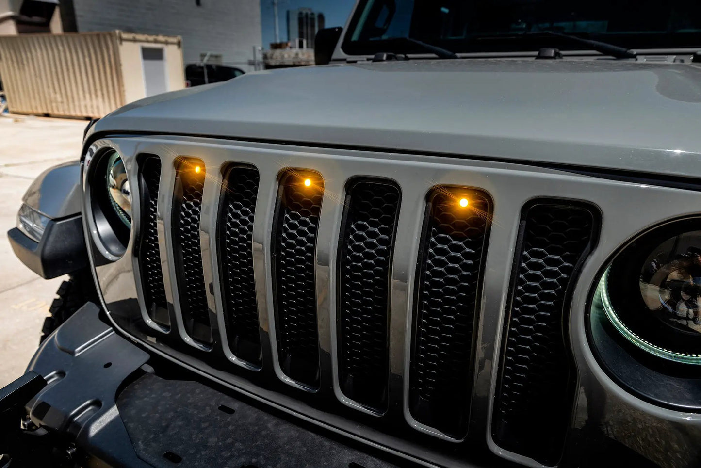 ORACLE Lighting Pre-Runner Style LED Grill Kit for Jeep Wrangler JL by Oracle Lighting
