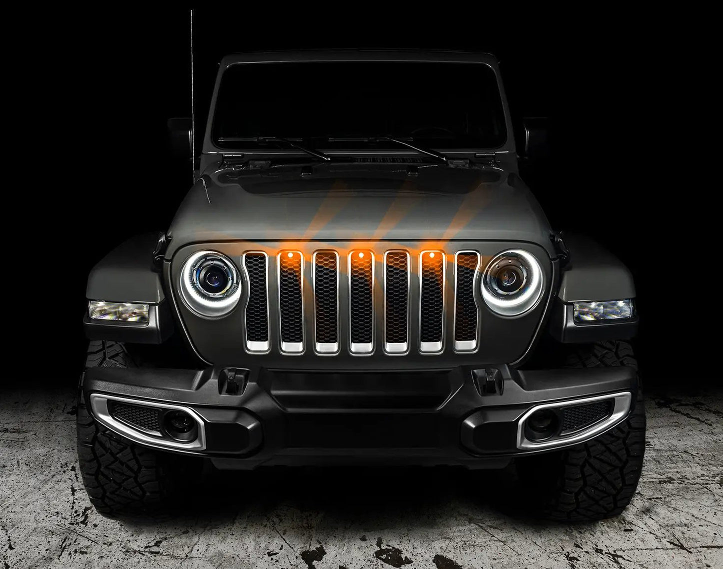 ORACLE Lighting Pre-Runner Style LED Grill Kit for Jeep Wrangler JL by Oracle Lighting
