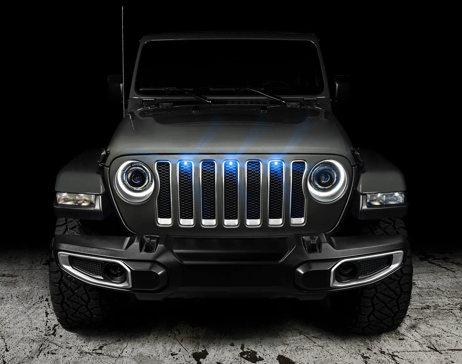 Oracle Lighting Installation does not require any cutting or drilling into your front grill. Only amber and white LED approved for on road use. by Oracle Lighting