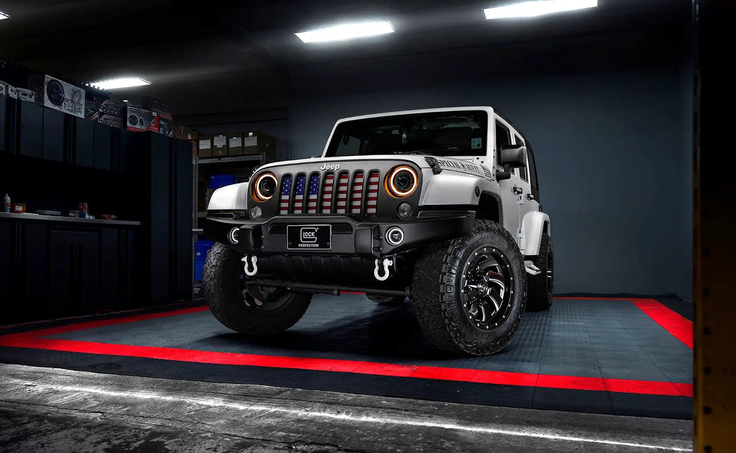 ORACLE Lighting Oculus 7" Switchback Bi-LED Projector Headlights for Jeep Wrangler JK by Oracle Lighting