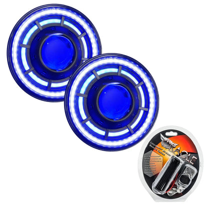 ORACLE Lighting Oculus 7" ColorSHIFT Bi-LED Projector Headlights for Wrangler JK by Oracle Lighting