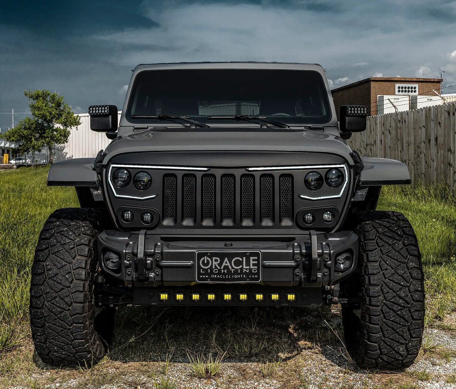 ORACLE Lighting Skid Plate with Integrated LED Emitters for Jeep Wrangler JL and Gladiator JT - Yellow Lens by Oracle Lighting