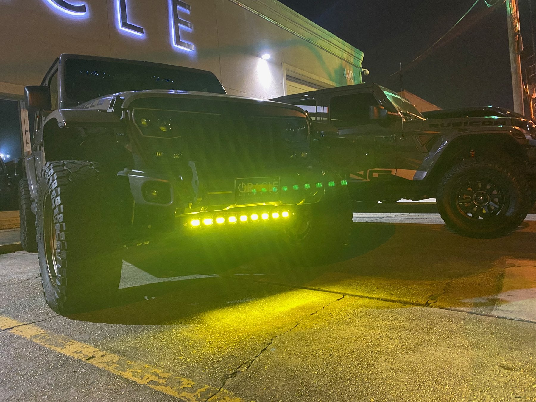 ORACLE Lighting Skid Plate with Integrated LED Emitters for Jeep Wrangler JL and Gladiator JT - Yellow Lens by Oracle Lighting