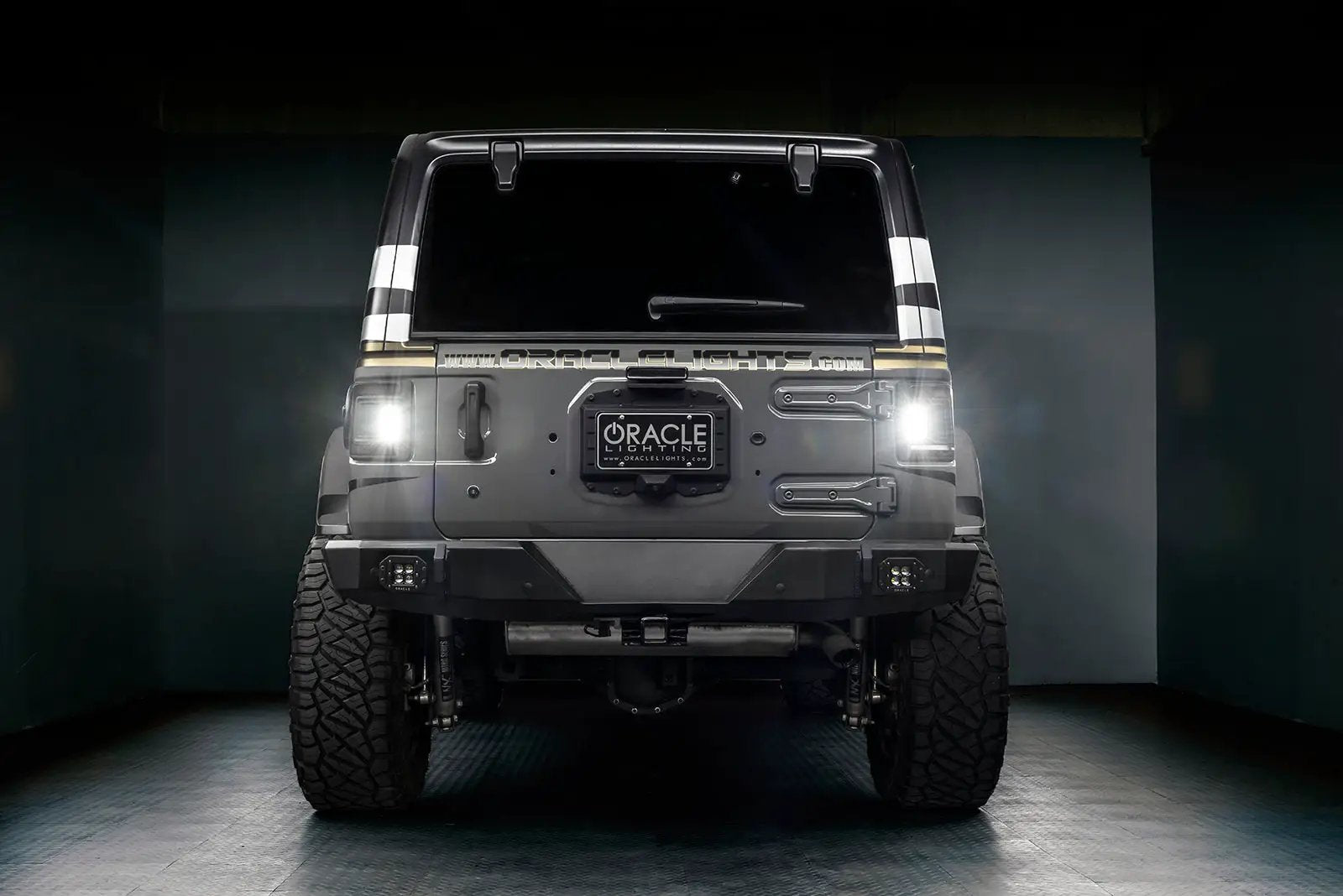 ORACLE Lighting V2 "Black Series" Flush Mount LED Tail Lights for Jeep Wrangler JL Low-Profile Plug-and-Play by Oracle Lighting