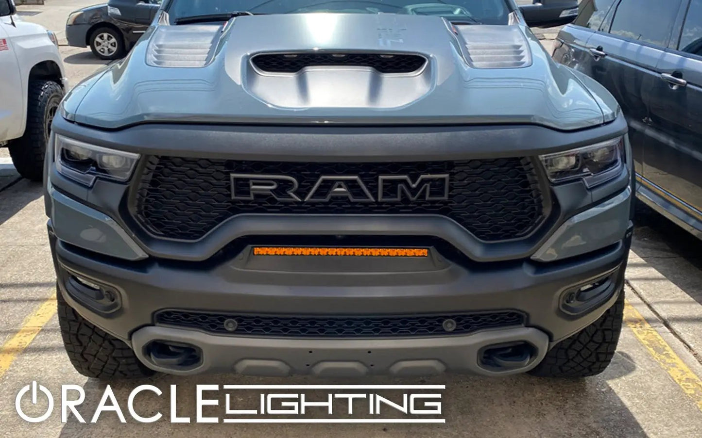 Oracle Lighting 2019-2022 RAM Rebel/TRX Front Bumper Flush LED Light Bar System by Oracle Lighting
