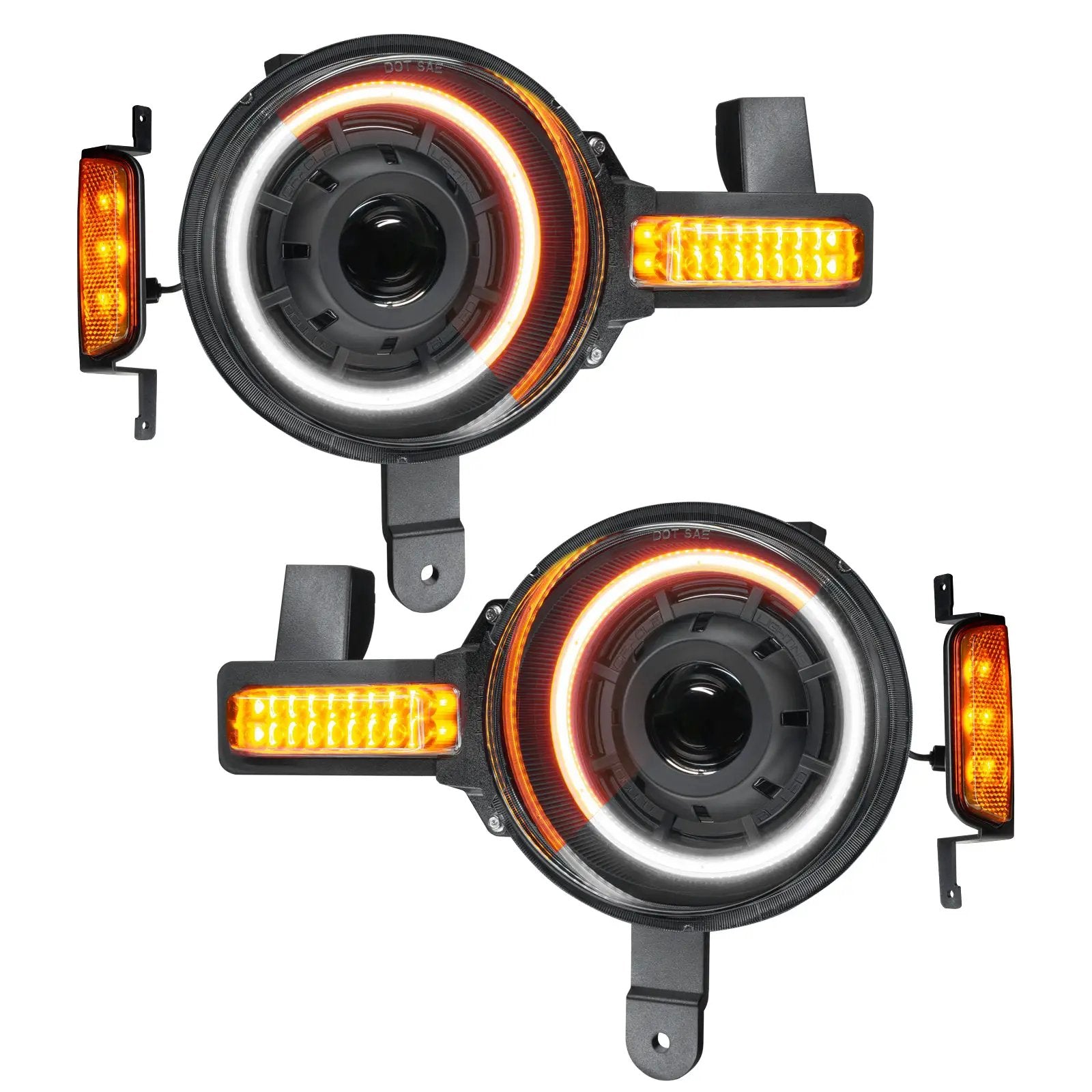 ORACLE Lighting Oculus(TM) Bi-LED Projector Headlights for 2021+ Ford Bronco - Amber/White Switchback by Oracle Lighting