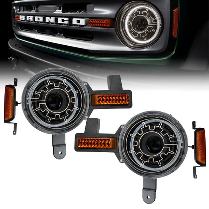 ORACLE Lighting Oculus Bi-LED Projector Headlights for 2021+ Ford Bronco - Heated Lens by Oracle Lighting