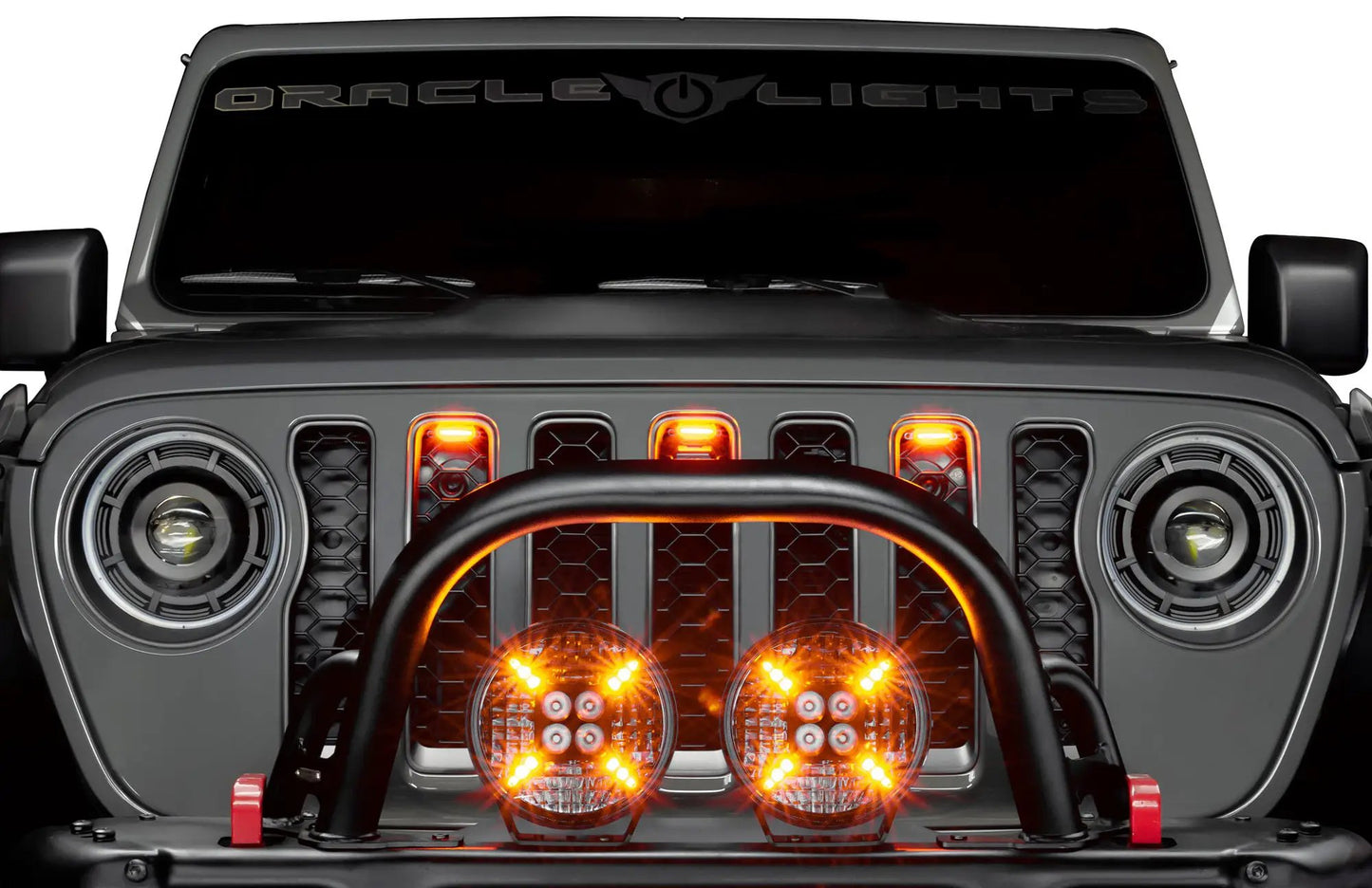 ORACLE Lighting Universal Pre-Runner Style LED Grill Light Kit (New Style) - Clear Lens by Oracle Lighting