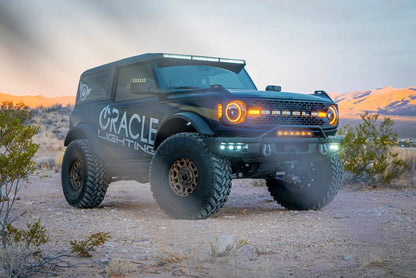 ORACLE Lighting 2021-2024 Ford Bronco Triple LED Fog Light Kit for Steel Bumper by Oracle Lighting