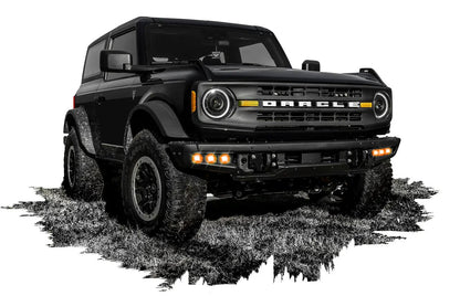 ORACLE Lighting 2021-2024 Ford Bronco Triple LED Fog Light Kit for Steel Bumper by Oracle Lighting