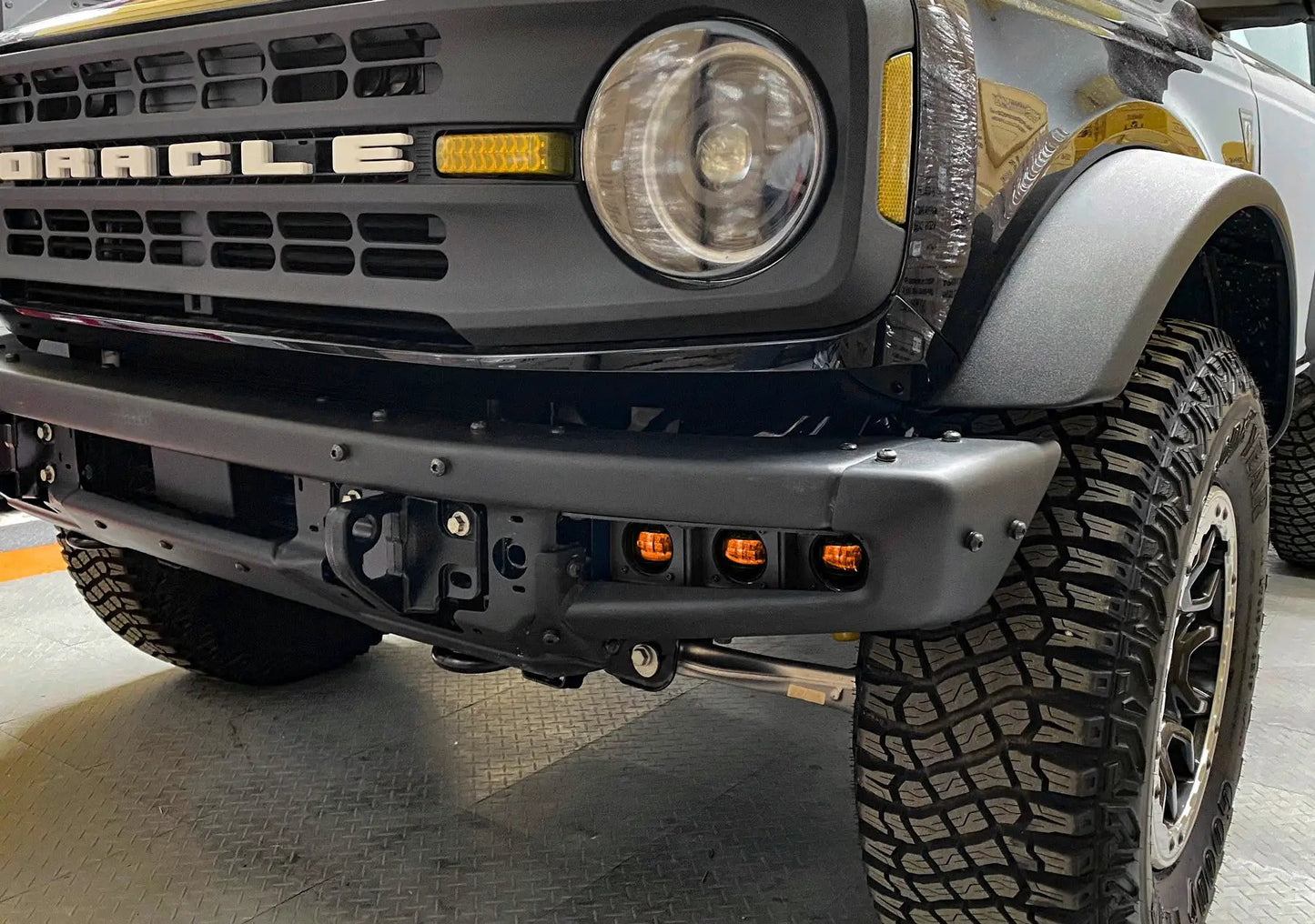 ORACLE Lighting 2021-2024 Ford Bronco Triple LED Fog Light Kit for Steel Bumper by Oracle Lighting