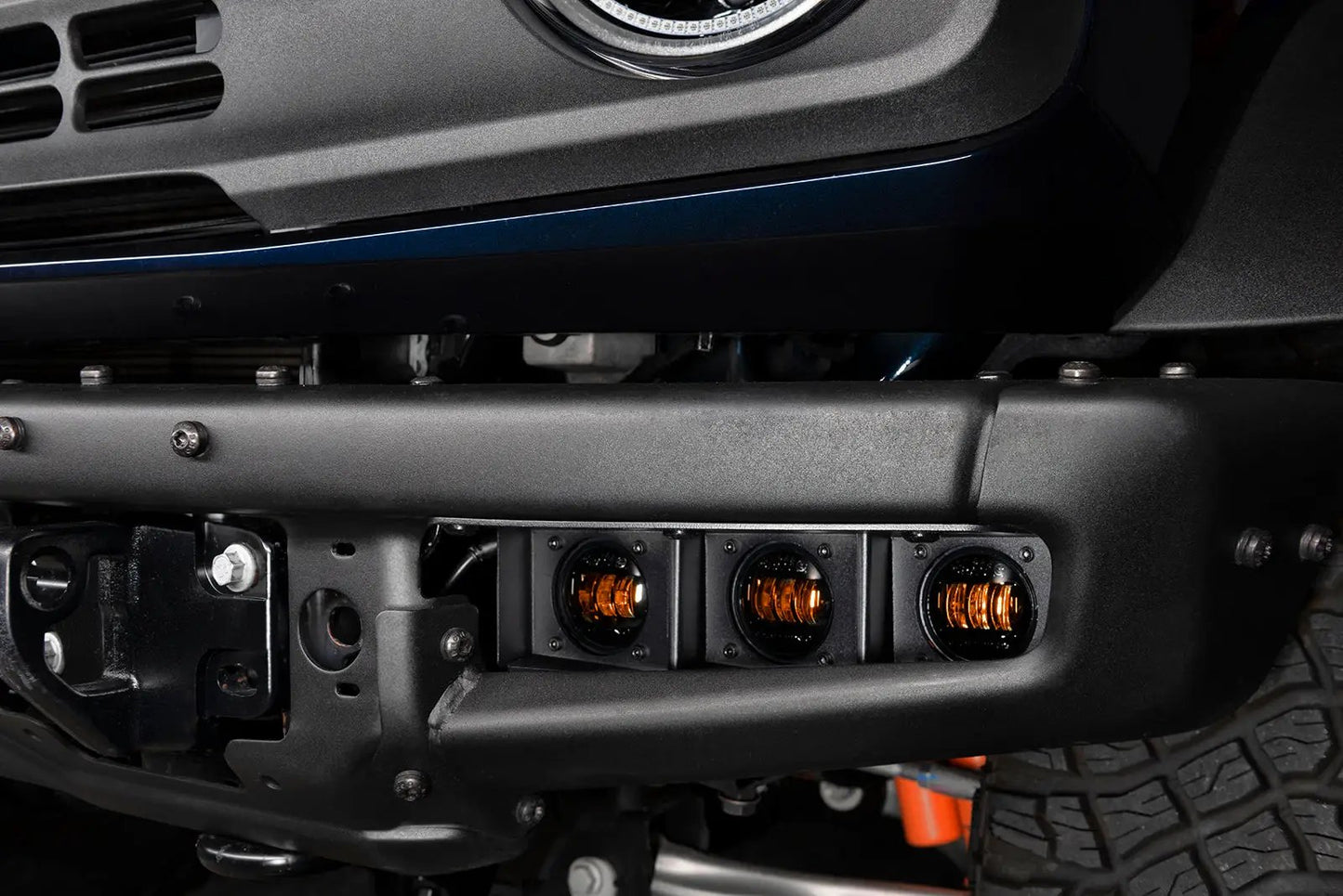 ORACLE Lighting 2021-2024 Ford Bronco Triple LED Fog Light Kit for Steel Bumper by Oracle Lighting