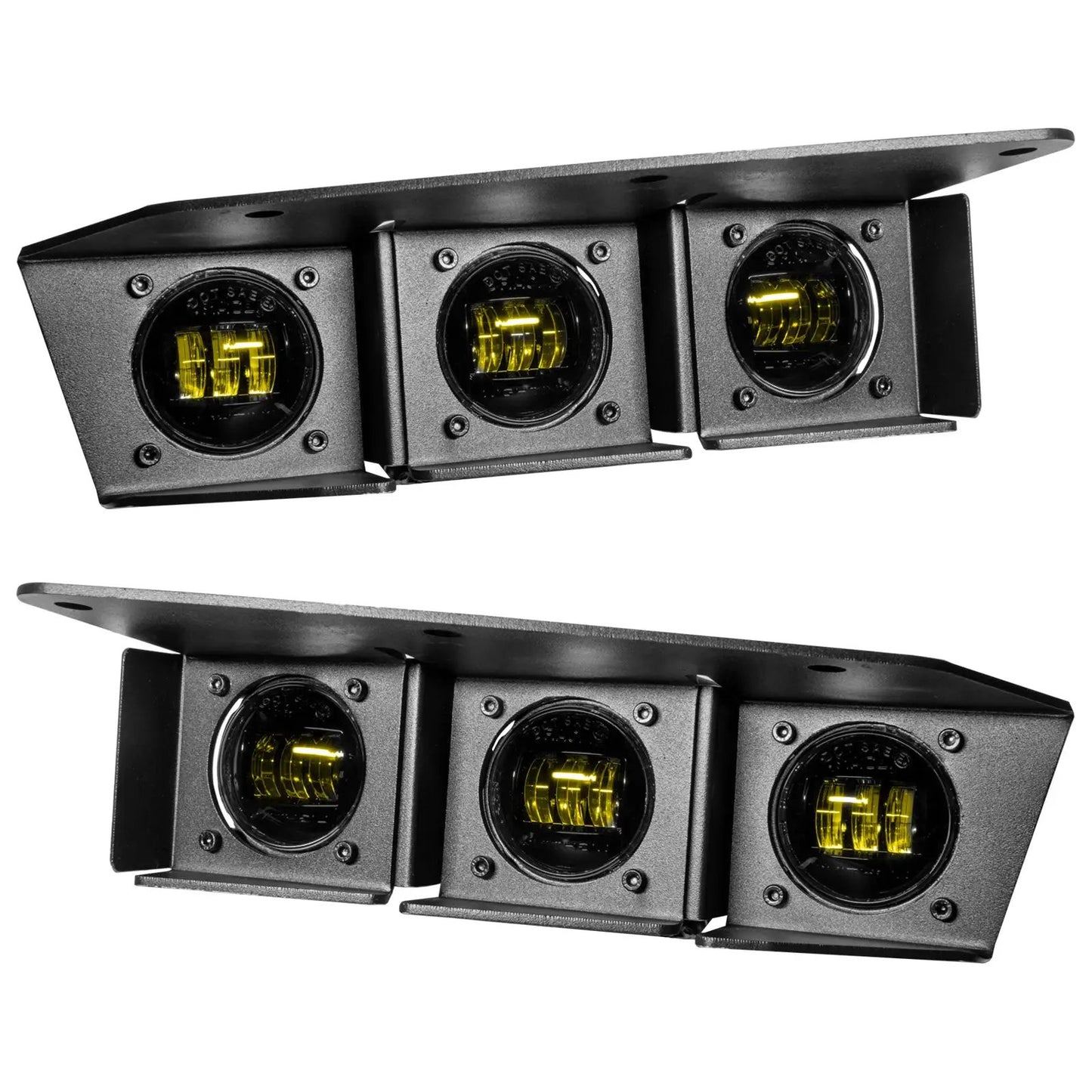 ORACLE Lighting 2021-2024 Ford Bronco Triple LED Fog Light Kit for Steel Bumper by Oracle Lighting