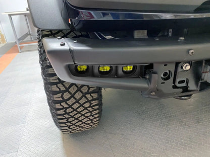 ORACLE Lighting 2021-2024 Ford Bronco Triple LED Fog Light Kit for Steel Bumper by Oracle Lighting