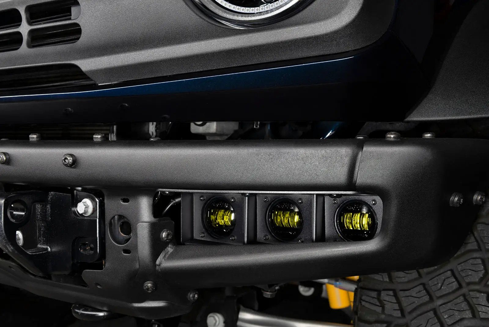 ORACLE Lighting 2021-2024 Ford Bronco Triple LED Fog Light Kit for Steel Bumper by Oracle Lighting