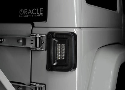 ORACLE Lighting "Black Series" V2 2007-2017 Jeep Wrangler JK Flush Mount LED Tail Lights Low-Profile Trail Protection