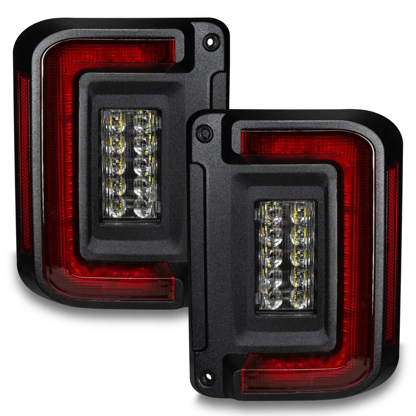 ORACLE Lighting V2 2007-2017 Jeep Wrangler JK Flush Mount LED Tail Lights Low-Profile Trail Protection - Standard Lens by Oracle Lighting