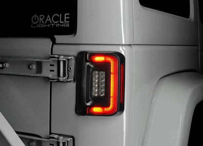 ORACLE Lighting V2 2007-2017 Jeep Wrangler JK Flush Mount LED Tail Lights Low-Profile Trail Protection - Standard Lens by Oracle Lighting
