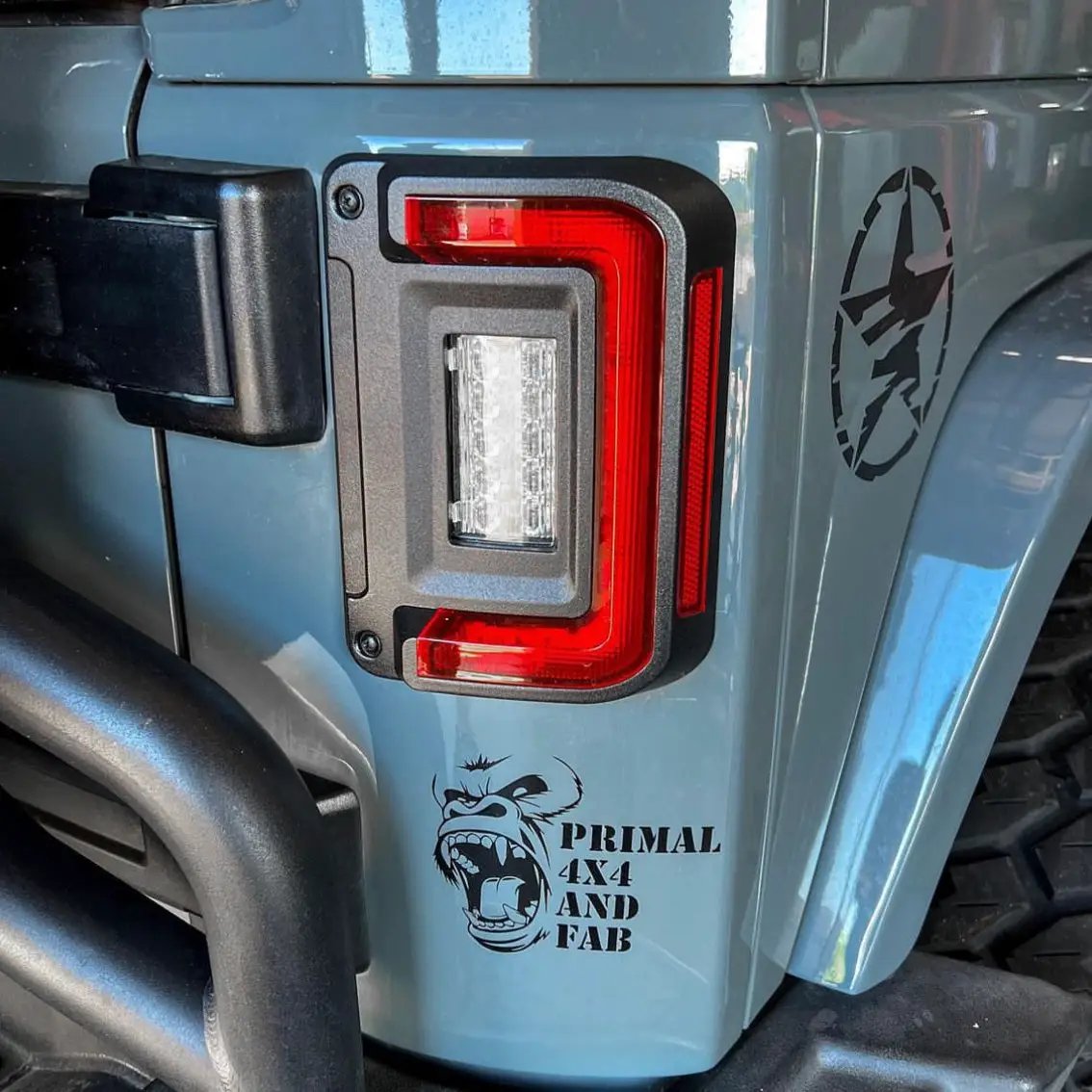 ORACLE Lighting V2 2007-2017 Jeep Wrangler JK Flush Mount LED Tail Lights Low-Profile Trail Protection - Standard Lens by Oracle Lighting