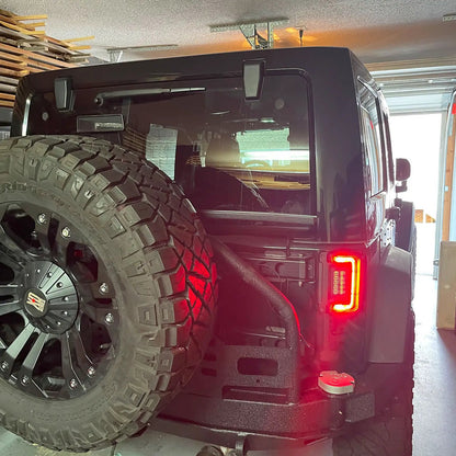 ORACLE Lighting V2 2007-2017 Jeep Wrangler JK Flush Mount LED Tail Lights Low-Profile Trail Protection - Standard Lens by Oracle Lighting