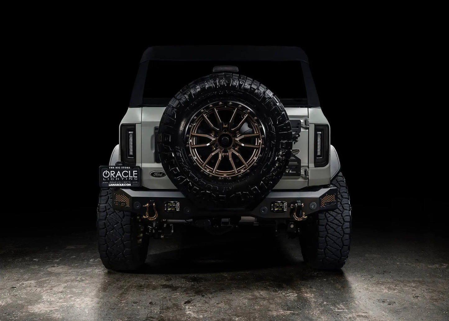 ORACLE Lighting "Black Series" V2 2021-2025 Ford Bronco Flush Mount LED Tail Lights - Low Profile 1,400 Lumens - Fits Factory Halogen Models
