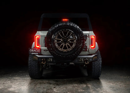 ORACLE Lighting "Black Series" V2 2021-2025 Ford Bronco Flush Mount LED Tail Lights - Low Profile 1,400 Lumens - Fits Factory Halogen Models
