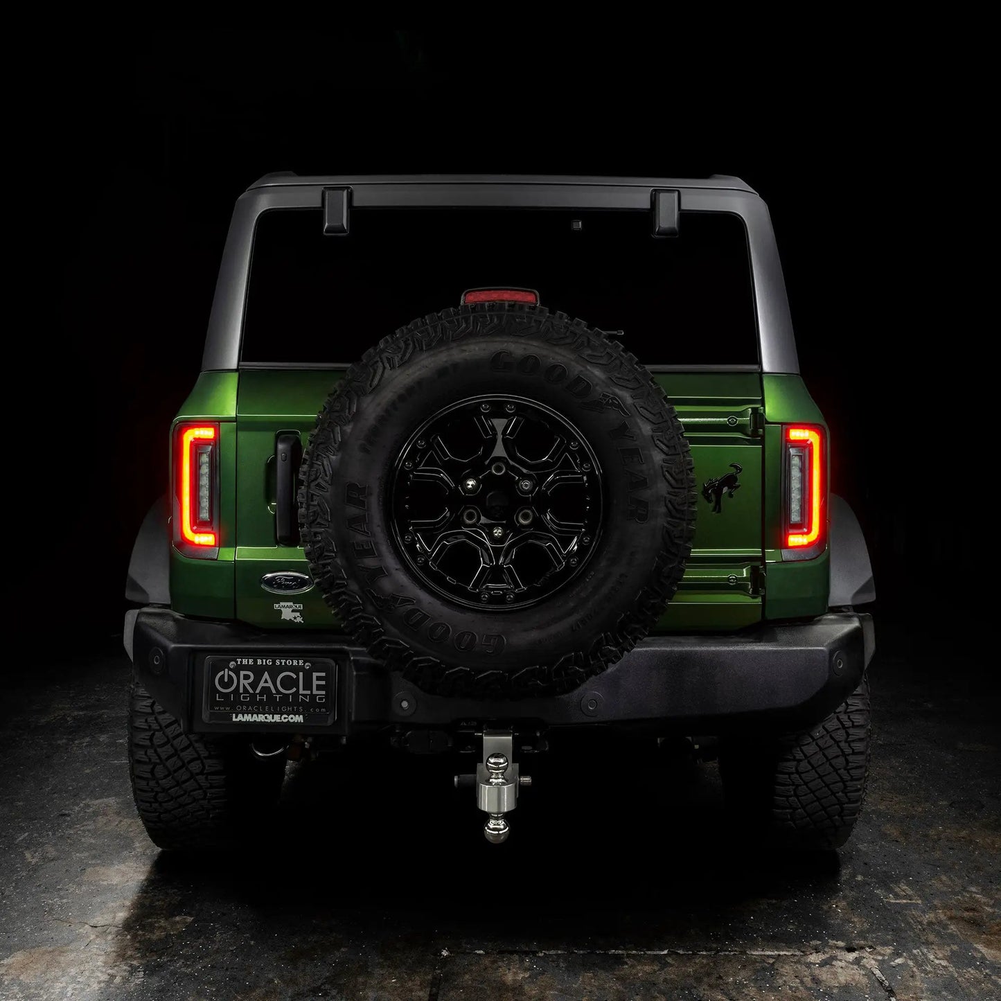 ORACLE Lighting "Black Series" V2 2021-2025 Ford Bronco Flush Mount LED Tail Lights - Low Profile 1,400 Lumens - Fits Factory Halogen Models