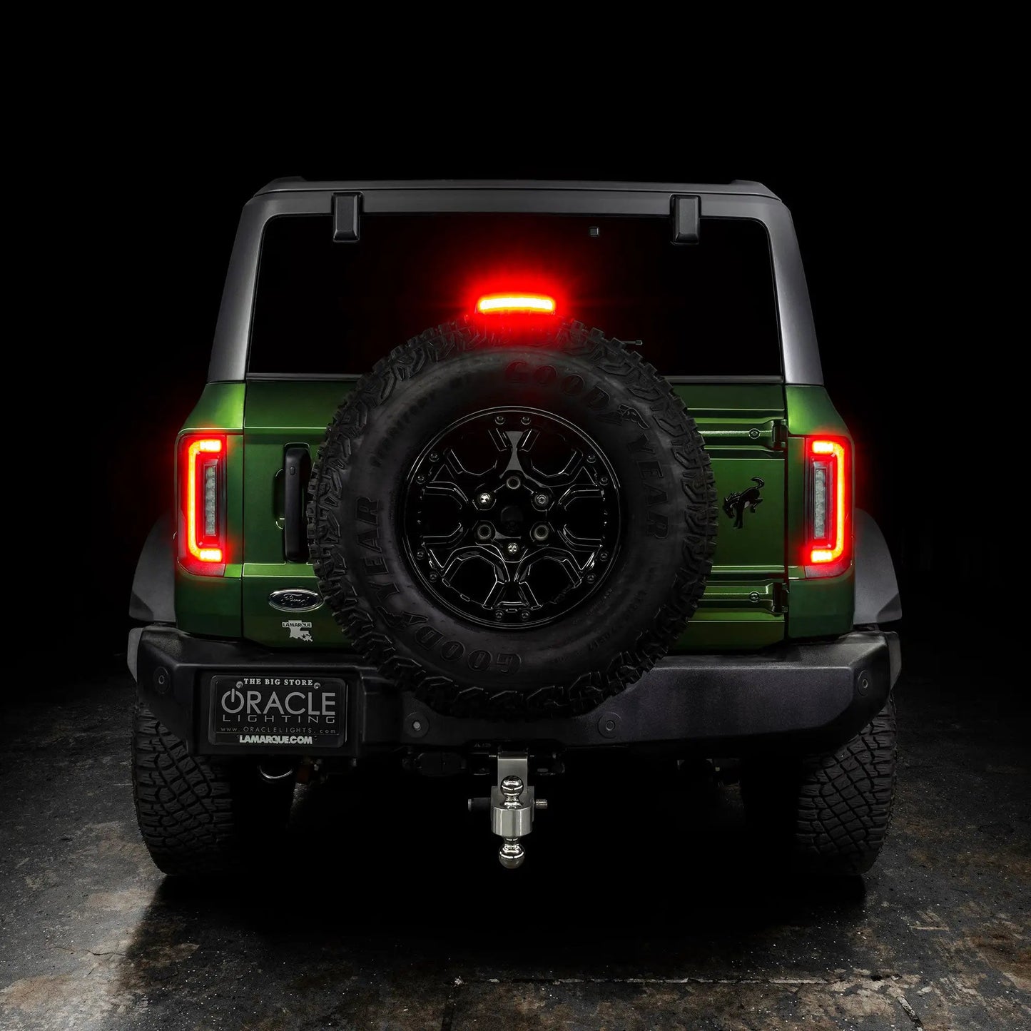 ORACLE Lighting "Black Series" V2 2021-2025 Ford Bronco Flush Mount LED Tail Lights - Low Profile 1,400 Lumens - Fits Factory Halogen Models