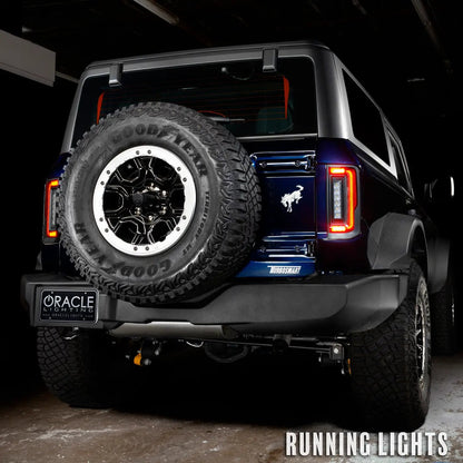 ORACLE Lighting V2 2021-2025 Ford Bronco Flush Mount LED Tail Lights - Low Profile 1,400 Lumens - Fits Factory Halogen Models
