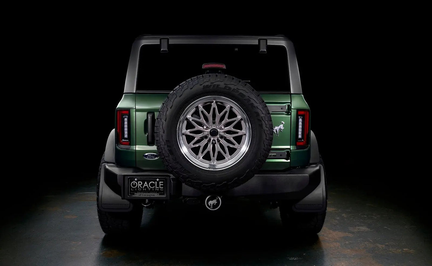 ORACLE Lighting V2 2021-2025 Ford Bronco Flush Mount LED Tail Lights - Low Profile 1,400 Lumens - Fits Factory Halogen Models