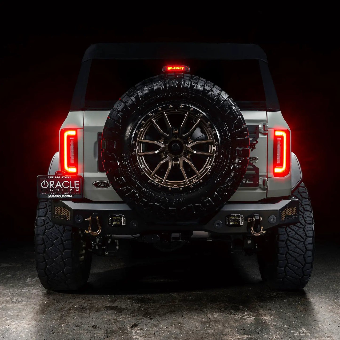 ORACLE Lighting V2 2021-2025 Ford Bronco Flush Mount LED Tail Lights - Low Profile 1,400 Lumens - Fits Factory Halogen Models