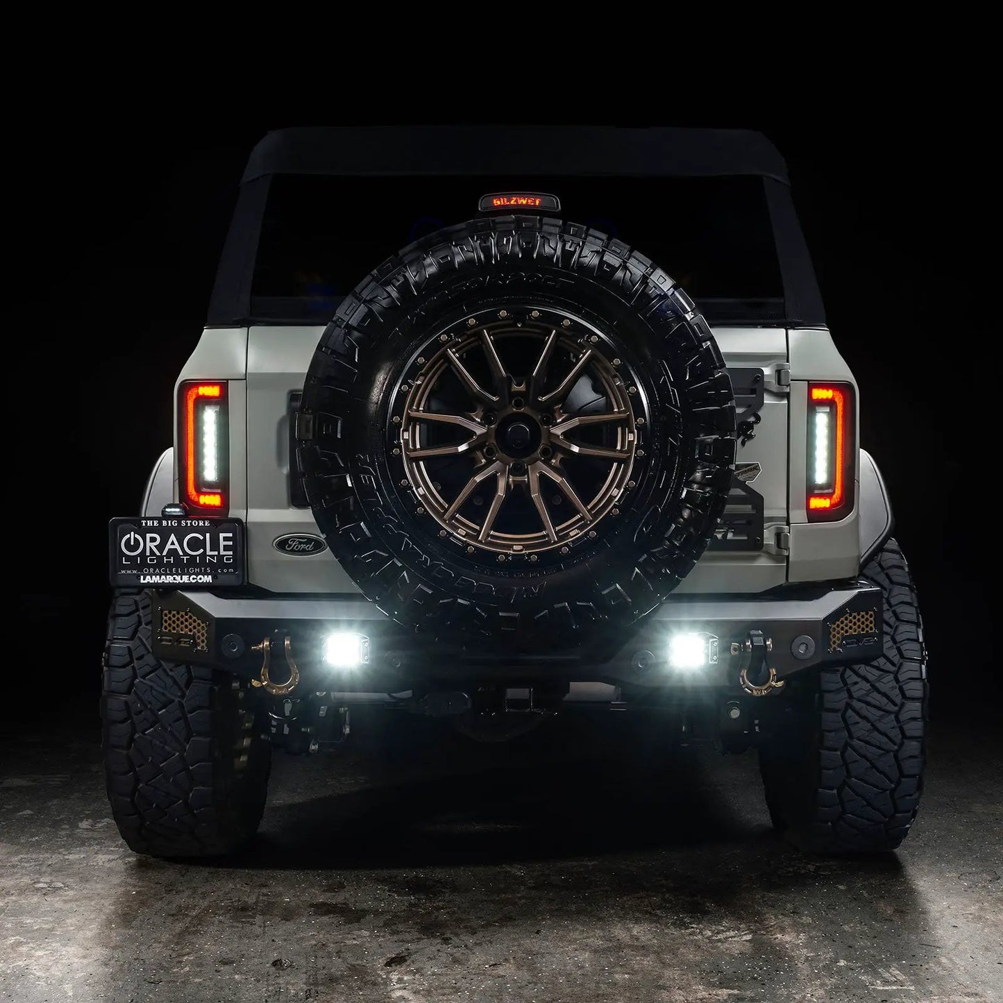 ORACLE Lighting V2 2021-2025 Ford Bronco Flush Mount LED Tail Lights - Low Profile 1,400 Lumens - Fits Factory Halogen Models