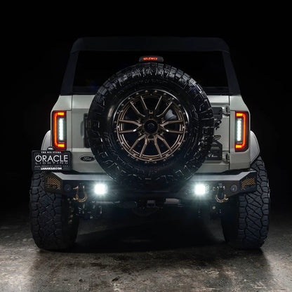 ORACLE Lighting V2 2021-2025 Ford Bronco Flush Mount LED Tail Lights - Low Profile 1,400 Lumens - Fits Factory Halogen Models