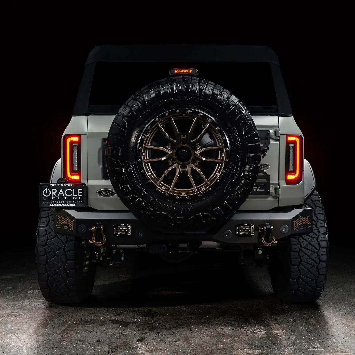 ORACLE Lighting V2 2021-2025 Ford Bronco Flush Mount LED Tail Lights - Low Profile 1,400 Lumens - Fits Factory Halogen Models