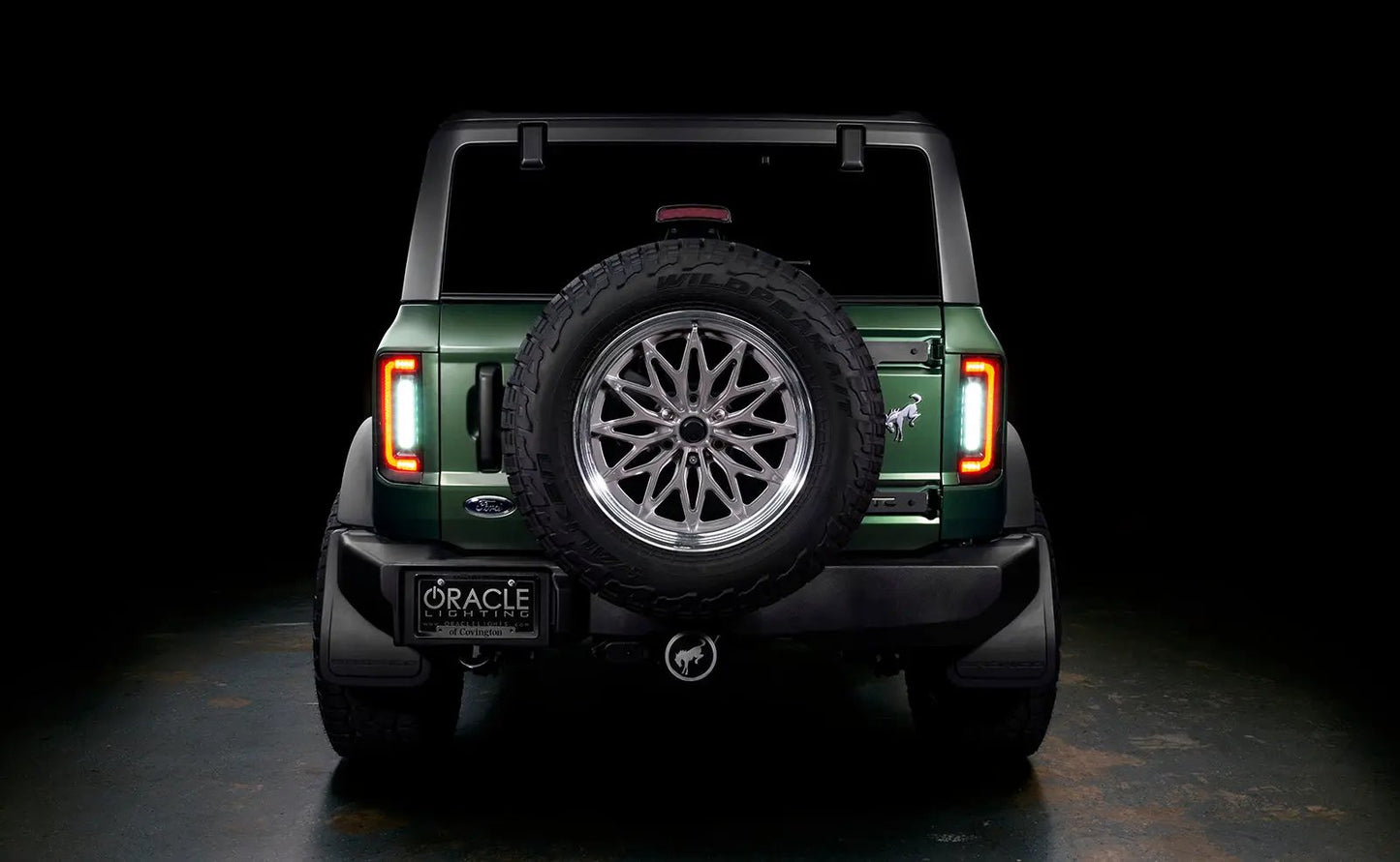 ORACLE Lighting V2 2021-2025 Ford Bronco Flush Mount LED Tail Lights - Low Profile 1,400 Lumens - Fits Factory Halogen Models