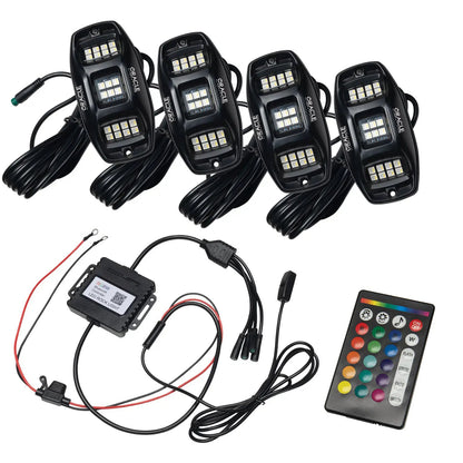 ORACLE Lighting ColorSHIFT RGB+W Underbody Wheel Well Rock Light Kit (4 PCS)