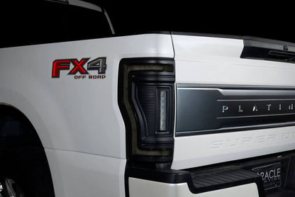ORACLE Lighting "Black Series" Flush Mount LED Tail Lights for 2017-2022 Ford F-250/350 Superduty