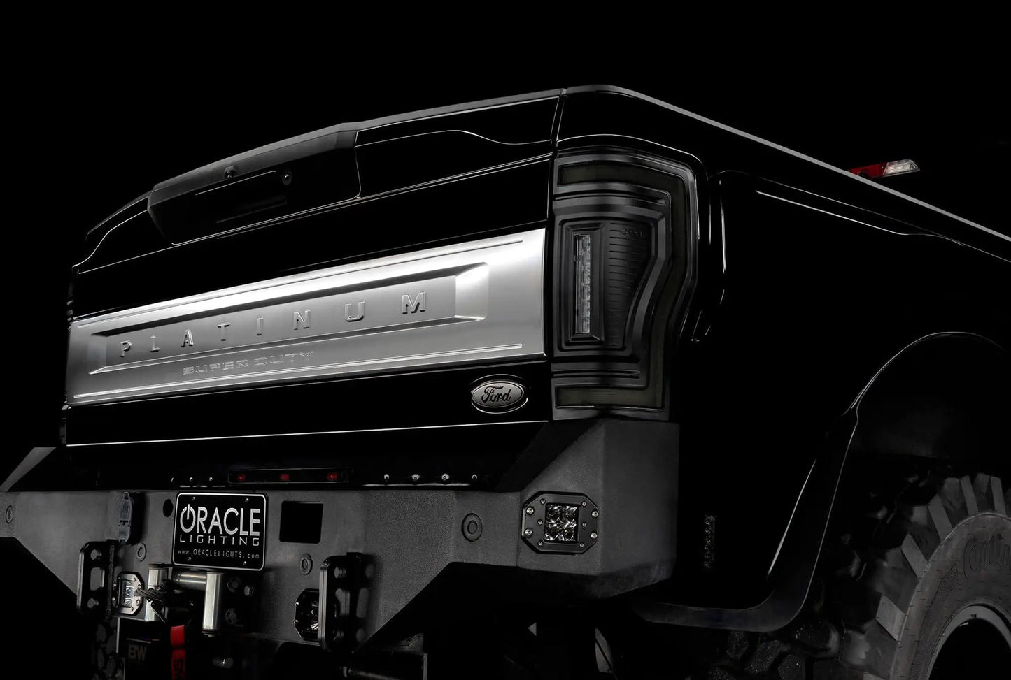 ORACLE Lighting "Black Series" Flush Mount LED Tail Lights for 2017-2022 Ford F-250/350 Superduty