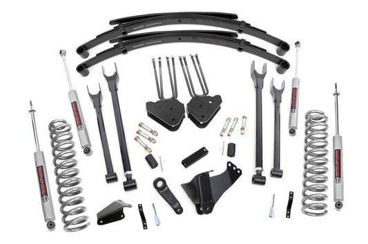 Kit de Elevación de 8 Pulgadas | 4 Brazos | Resortes RR | Ford F-250/F-350 Super Duty (05-07)
