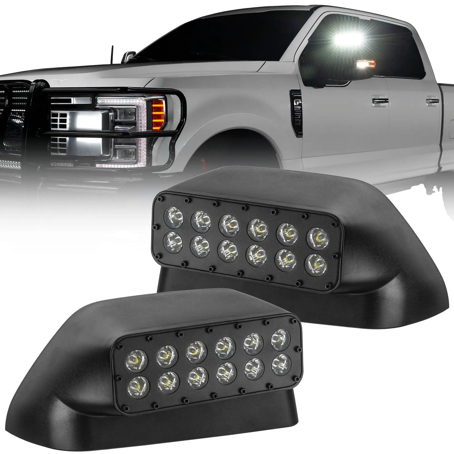 ORACLE Lighting 2017-2022 Ford Super Duty LED Off-Road Side Mirror Ditch Lights by Oracle Lighting