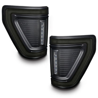 ORACLE Lighting "Black Series" Flush Style LED Tail Lights for 2021-2025 Ford F-150 by Oracle Lighting