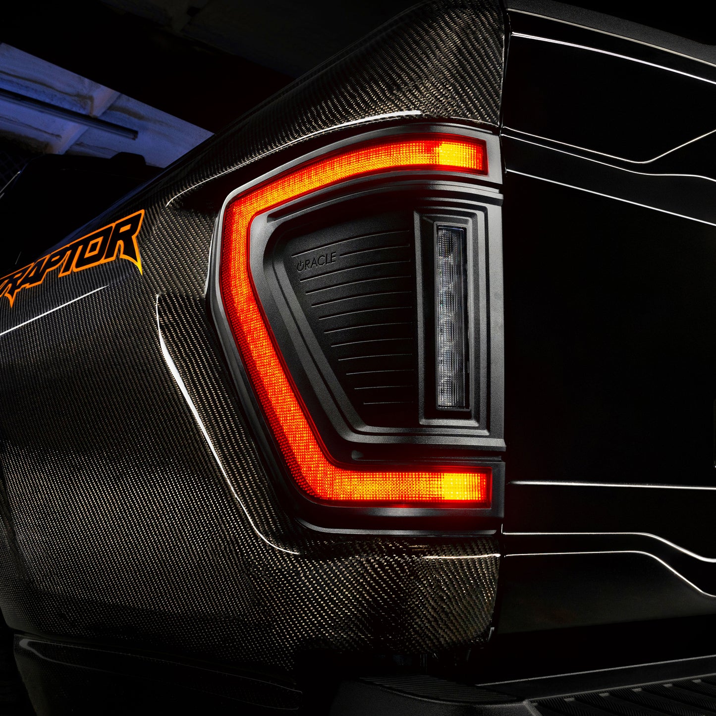 ORACLE Lighting "Black Series" Flush Style LED Tail Lights for 2021-2025 Ford F-150 by Oracle Lighting