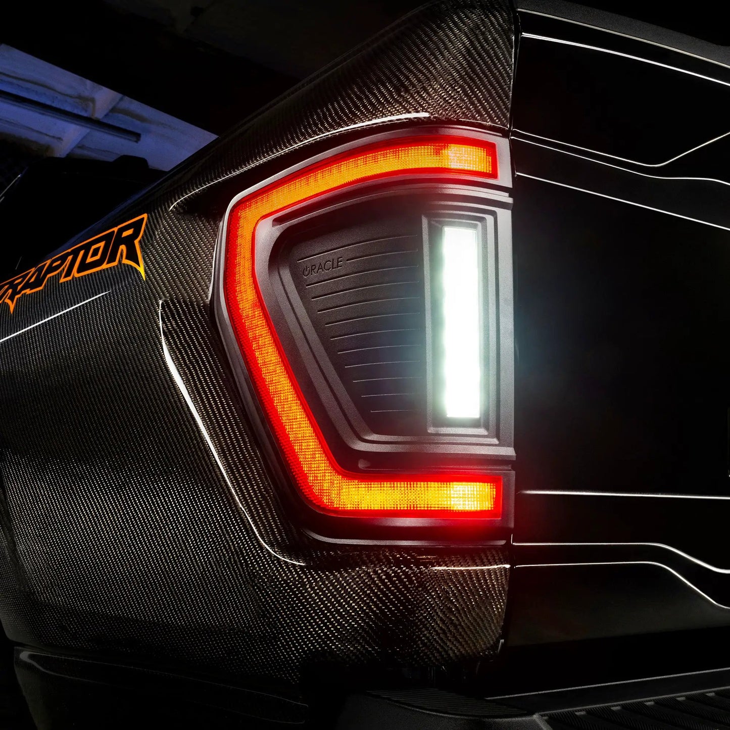 ORACLE Lighting "Black Series" Flush Style LED Tail Lights for 2021-2025 Ford F-150 by Oracle Lighting