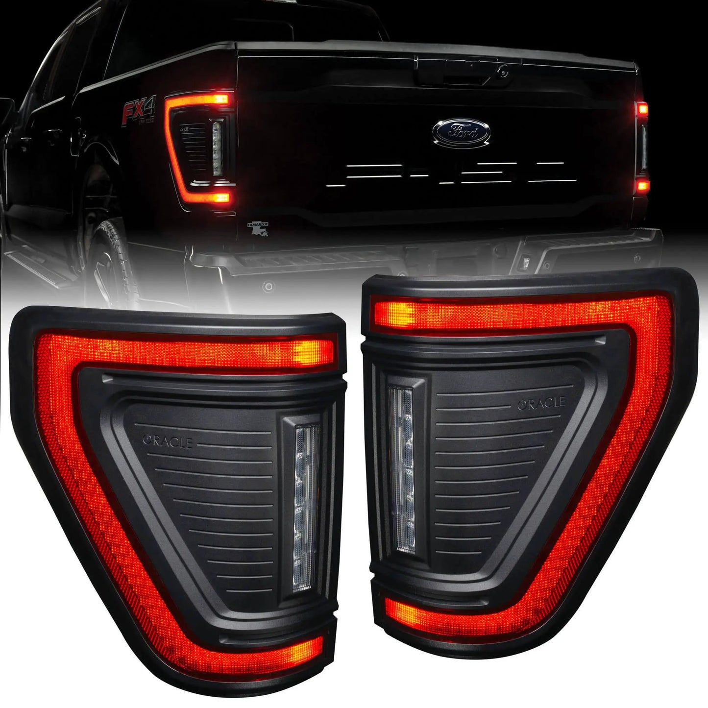 ORACLE Lighting Flush Style LED Tail Lights for 2021-2025 Ford F-150 by Oracle Lighting